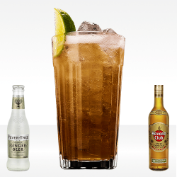 Perfect Storm con ginger beer fever tree e rum dorato havana club 5 anni