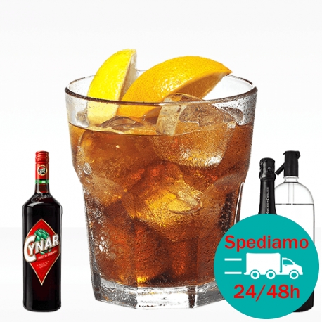 Cynar Spritz con cynar, prosecco e seltz