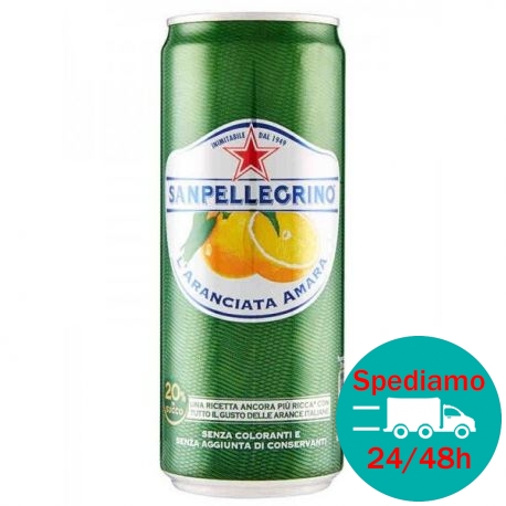 SANPELLEGRINO ARANCIATA AMARA LATTINA - Formato 0,33 lt