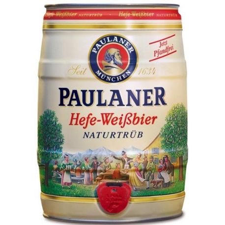 Fusto Birra Paulaner Hefe Weiss 5 litri