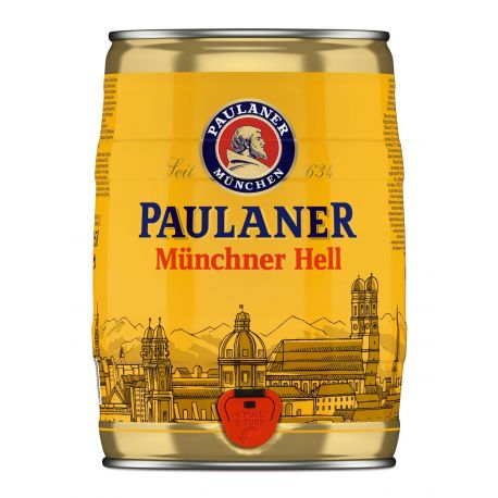 Fusto Birra Paulaner Munchner Hell 5 litri