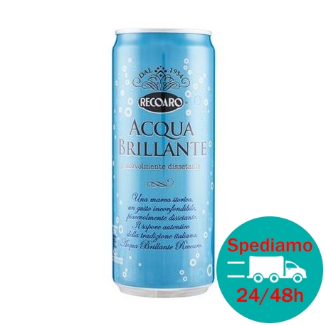 ACQUA BRILLANTE RECOARO LATTINA - Formato 0,33 lt